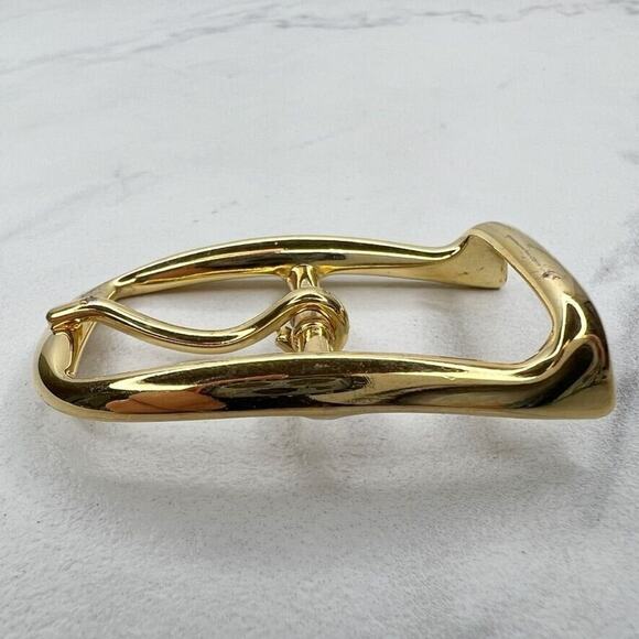 Vintage Gold Tone Simple Basic Belt Buckle for up to 1 Inch Belt - Picture 7 of 8